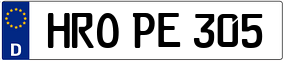 Trailer License Plate